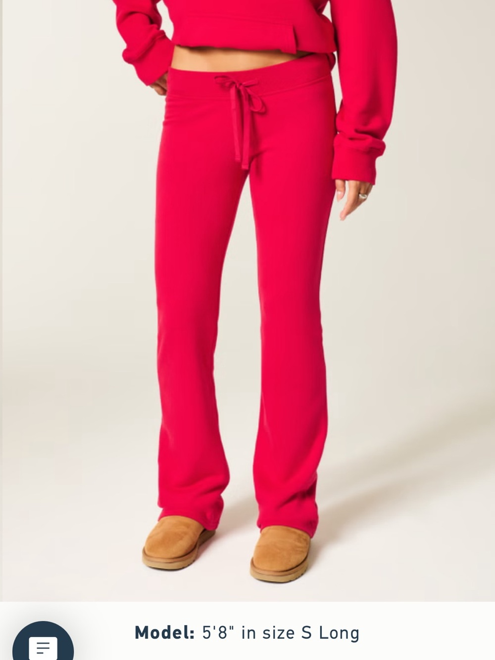 Holister Red Boot Sweatpants